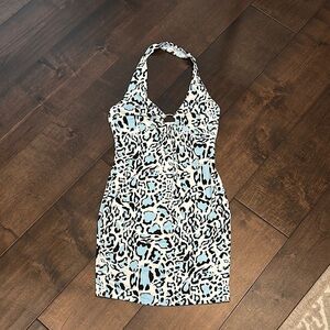 Stylish Women’s Dress in Black and Blue